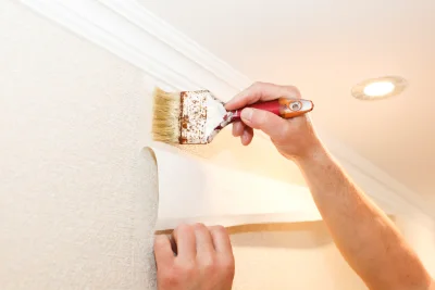 Pose de papier peint à Plesder — revêtements muraux et toiles de verre
